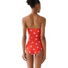 image:imagekate spade new york Womens Tie Front Bandeau One Piece SwimsuitGoji Berry
