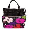 image:imagekate spade new york Insulated Lunch Tote Mini Golf  Cute Insulated Soft Cooler Bag Adult Lunch Box with Silver Thermal Interior Lining and Mesh Storage PocketPainterly Blooms
