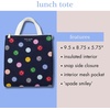 image:imagekate spade new york Insulated Lunch Tote Mini Golf  Cute Insulated Soft Cooler Bag Adult Lunch Box with Silver Thermal Interior Lining and Mesh Storage PocketSpade Smiley