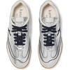 image:imagekate spade new york Womens Ks Drift SneakerSilverCaptain Navy Crackled Metallic