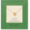 image:imagekate spade new york womens Gifting PendantClearGold FryDay