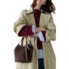 image:imagekate spade new york Deco Pleated Small Tulip Tote BagHot Fudge Suede