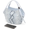 image:imagekate spade new york Deco Pleated Small Tulip Tote BagSnake Embossed Pale Sapphirine