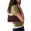 image:imagekate spade new york Loop Suede And Crinkle Patent Leather Small Flap Shoulder Bag