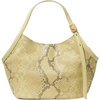 Snake Embossed Pale Citron