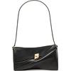 image:imagekate spade new york Deco Smooth Leather Twisted Flap Shoulder BagBlack