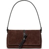image:imagekate spade new york Loop Suede And Crinkle Patent Leather Small Flap Shoulder Bag