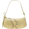 image:imagekate spade new york Loop Suede PochetteSnake Embossed Pale Citron