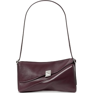 image:imagekate spade new york Deco Smooth Leather Twisted Flap Shoulder BagBlackberry Jam