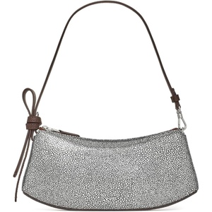 image:imagekate spade new york Loop Metallic Dot Printed Suede Pochette