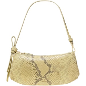 image:imagekate spade new york Loop Suede PochetteSnake Embossed Pale Citron