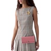 image:imagekate spade new york Deco Pebbled Leather Wallet On ChainPomegranate