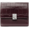 image:imagekate spade new york Deco Croc Embossed Mixed Material Small Flap Wallet