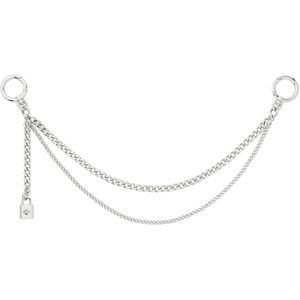 image:imagekate spade new york Charmed French Fry Bag CharmSilver Layered Swag Chain