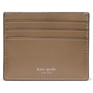 image:imagekate spade new york Classic Croc Embossed Card HolderDriftwood Smooth Leather