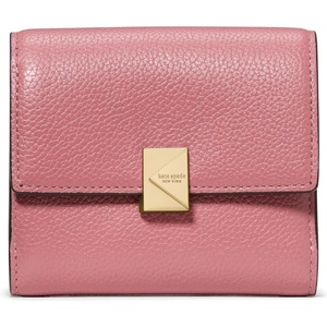 image:imagekate spade new york Deco Pebbled Leather Small Flap WalletPomegranate