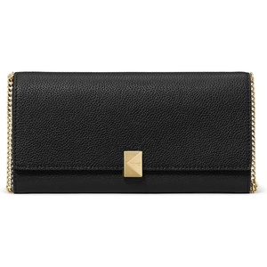 image:imagekate spade new york Deco Pebbled Leather Wallet On ChainBlack
