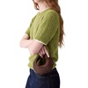 image:imagekate spade new york Duo Pebbled Leather Mini Shoulder BagHot Fudge Dot Suede