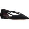 image:imagekate spade new york Womens Loop Glazed Leather FlatBlack Suede