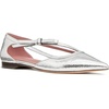 image:imagekate spade new york Womens Loop Glazed Leather FlatSilver