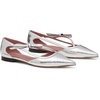 image:imagekate spade new york Womens Loop Glazed Leather FlatSilver