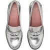 image:imagekate spade new york Womens Penni Leather Heeled LoaferCrackled Silver