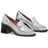 image:imagekate spade new york Womens Penni Leather Heeled LoaferCrackled Silver