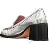 image:imagekate spade new york Womens Penni Leather Heeled LoaferCrackled Silver