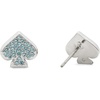 image:imagekate spade new york womens Everyday Spade StudsBlueSilver Pave