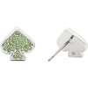 image:imagekate spade new york womens Everyday Spade StudsGreenSilver Pave