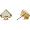 image:imagekate spade new york womens Everyday Spade StudsWhite Enamel