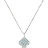 image:imagekate spade new york womens Everyday Spade Pave Mini PendantBlueSilver