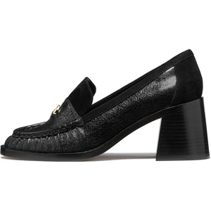 image:imagekate spade new york Womens Penni Leather Heeled LoaferBlack