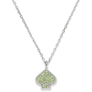 image:imagekate spade new york womens Everyday Spade Pave Mini PendantGreenSilver
