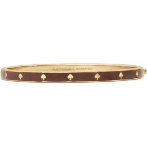 image:imagekate spade new york womens Spot The Spade Thin Enamel Hinged BangleChocolate Truffle