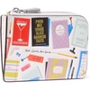 image:imagekate spade new york Mini Zip Card Case Suede Mini Zip Card CaseBest Seller Cream Multi