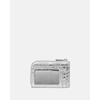 image:imagekate spade new york Mini Zip Card Case Suede Mini Zip Card CaseMetallic Crinkle Silver