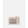 image:imagekate spade new york Mini Zip Card Case Suede Mini Zip Card CaseSnake Embossed Neutral Multi
