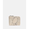 image:imagekate spade new york Mini Zip Card Case Suede Mini Zip Card CaseSnake Embossed Neutral Multi
