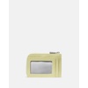 image:imagekate spade new york Mini Zip Card Case Suede Mini Zip Card CaseSnake Embossed Pale Citron