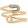 image:imagekate spade new york womens Bits and Baubles Safety Pin RingClearGold