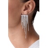 image:imagekate spade new york womens Opulence Statement Fringe EarringsClearSilver