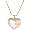 image:imagekate spade new york Spade Flower Lucite Statement Lucite PendantClearGold