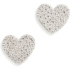 Clear/Silver Heart