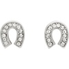 Clear/Silver Horseshoe