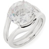 image:imagekate spade new york womens Rose Cut Signet RingClearSilver