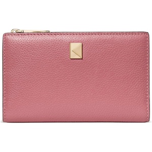 image:imagekate spade new york Deco Colorblocked Pebbled Leather Bifold WalletPomegranate