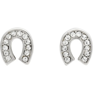 image:imagekate spade new york womens Mini StudsClearSilver Horseshoe