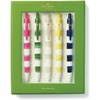image:imagekate spade new york Black Ink Pen Set of 5 Polka Dot Retractable Pens Cute Plastic Click Pens Black DotsMulti
