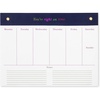 image:imageKate Spade New York Undated Weekly Planner Notepad with Leatherette Binding 12 in x 9 in Gold Detail Youre Right on Time